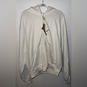 SKIMS Cream Zip-Up Hoodie